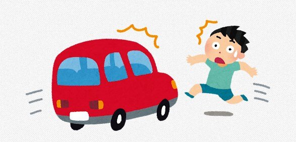 イヤホンをした女子、突然道路に飛び出してしまう… 講習ビデオでしか見かけないと思ったら、本当にいるんだな…