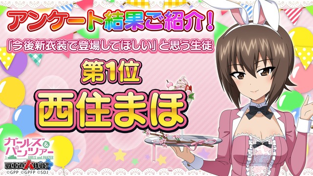 スマホゲー『ガルパン』の新衣装出してほしいキャラランキングの結果に安堵するネット民ｗｗｗｗｗ