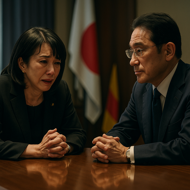 【悲報】高市早苗、岸田に泣きつく「公明とルートありませんか😭」→岸田「遅すぎた」