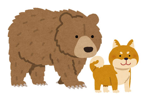 【つらい】「80センチのクマが50センチの柴犬咥えて森に逃げた」大崎市の住宅の庭にクマが出没
