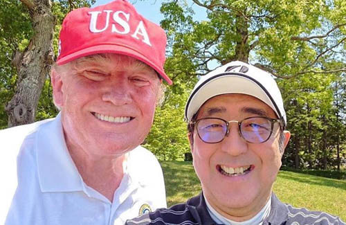 【形見分け】高市首相、安倍元首相のゴルフクラブをトランプ大統領に贈ることを検討！