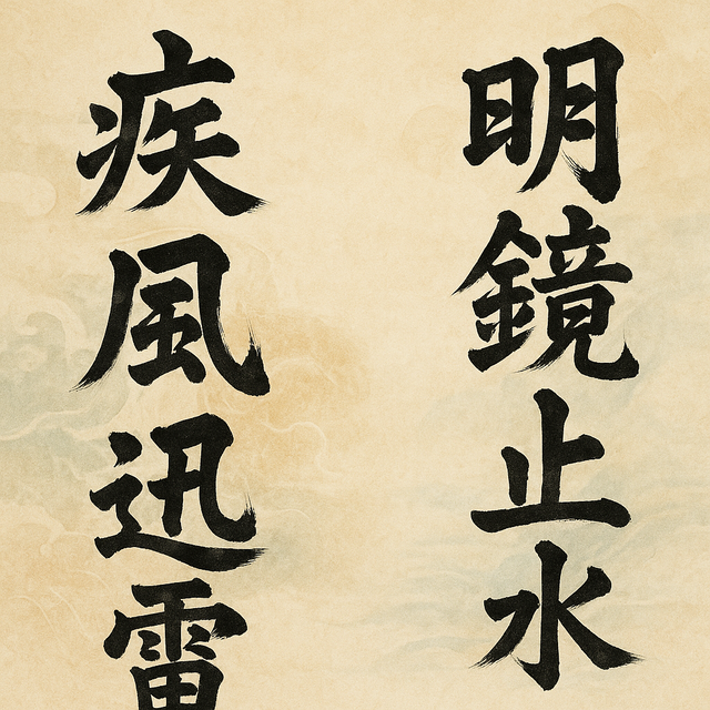 3大かっこいい四字熟語「疾風迅雷」「明鏡止水」…残り1枠は？