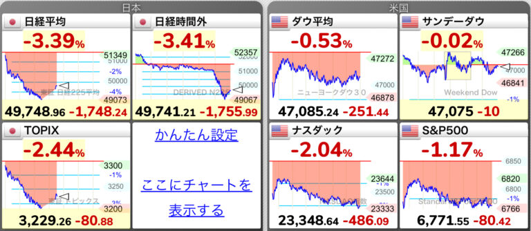 日　本　株　大　暴　落　!