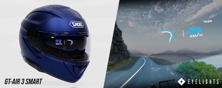SHOEIが世界初、未来を映すヘッドアップディスプレイ搭載ヘルメットをお披露目