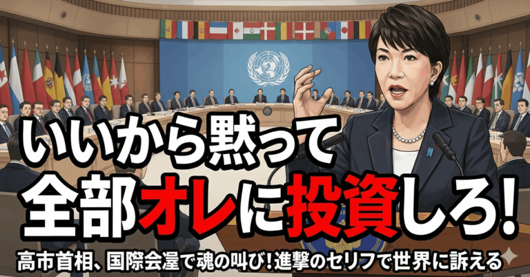 高市首相「いいから黙って全部オレに投資しろ！」進撃の巨人のセリフで対日投資呼びかけ