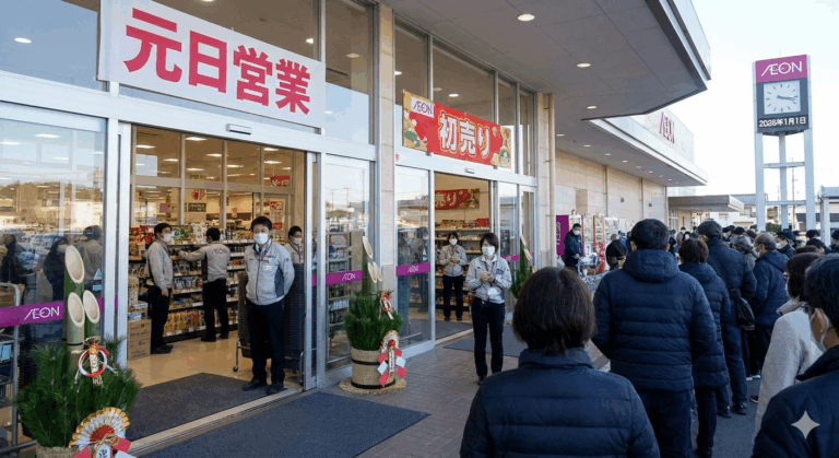 イオンさん、元旦から従業員を働かせてしまうｗｗｗｗ