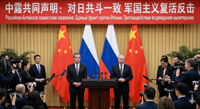 中国とロシア、対日共闘で一致「日本軍国主義の復活を図るたくらみに断固反撃する」
