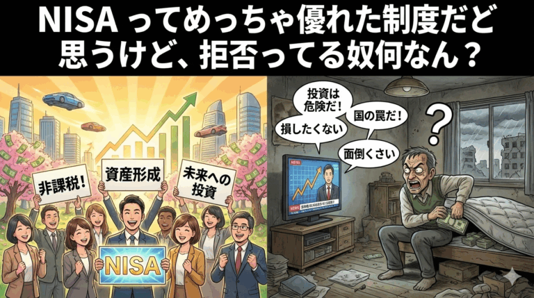 NISAってめっちゃ優れた制度だと思うけど、拒否ってる奴何なん!?