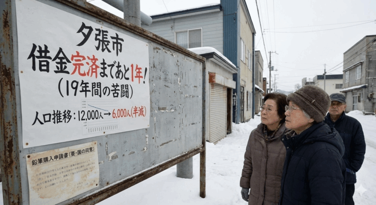 財政破綻した夕張市、19年間借金を返し続けあと1年で完済に迫る。なお人口は半減した模様⤵