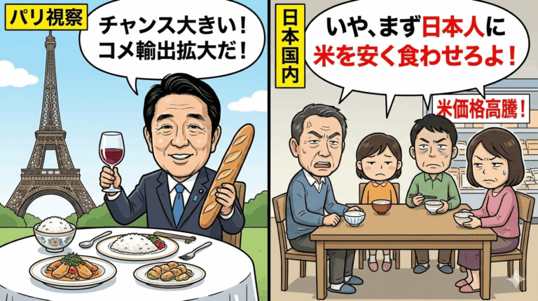 「チャンス大きい」鈴木農水相 がコメ輸出拡大のためパリ視察←いや、まず日本人に米を安く食わせろよ