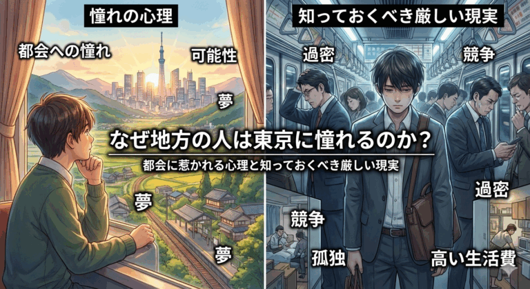 「なぜ地方の人は東京に憧れるのか？」都会に惹かれる心理と知っておくべき厳しい現実