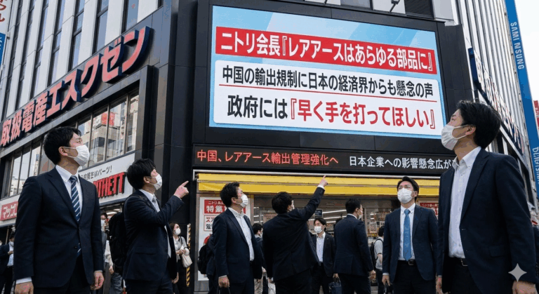ニトリ会長「レアアースはあらゆる部品に入っている、政府は早く手を売って欲しい」