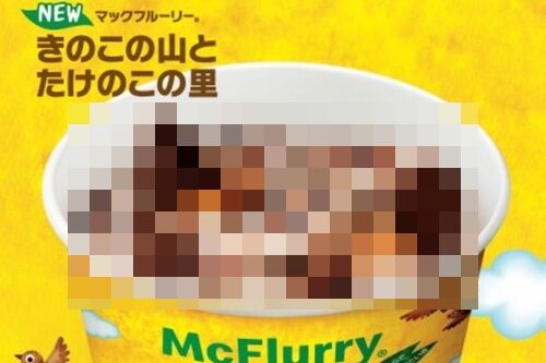 【戦争と平和】マクドナルド、きのこの山とたけのこの里入れたマックフルーリーを販売してしまうｗｗｗｗ