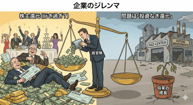 政治家「企業は株主還元ばかりで社員の給料を上げない(怒)」