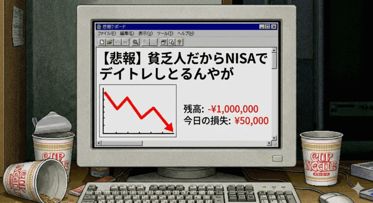 【悲報】貧乏人だからNISAでデイトレードしとるんやが、マジでなんでみんなやらんのや？